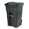 Toter 48 Gal. Trash Can Greenstone with Quiet Wheels and Lid ANA48 - alternate 1